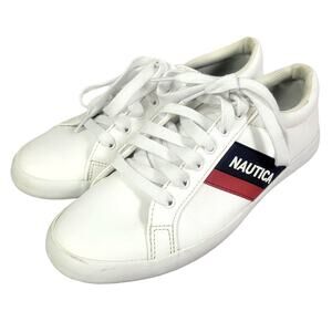 Nautica Women Fashion Sneaker Casual‎ Shoes - Thana-White/Navy Size 6.5